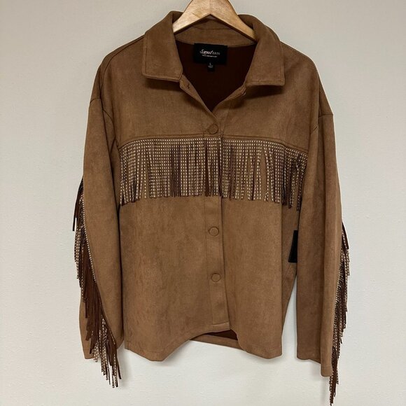 *NEW* Sweet Rain Rhinestone Fringe Jacket - Picture 3 of 10